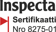 Inspecta Sertifikaatti Helsingin Harjateräs Oy